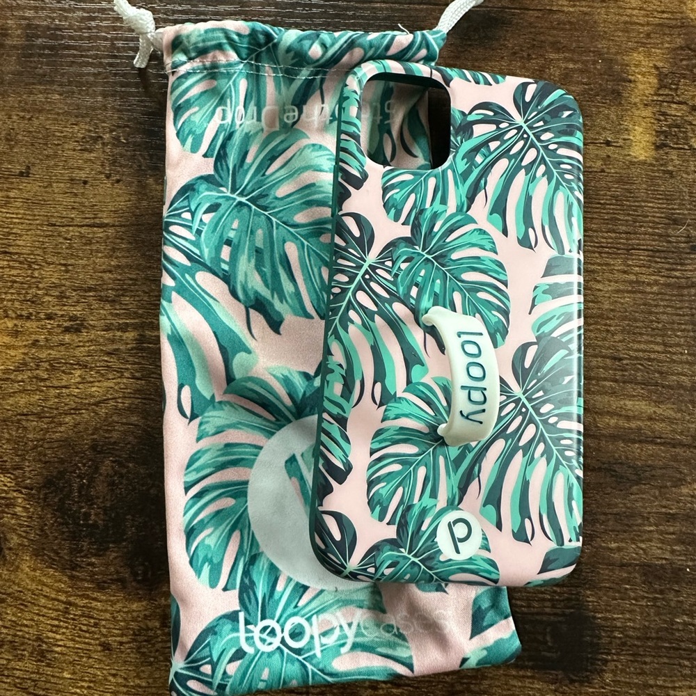 iPhone 11 loopy case- monstera